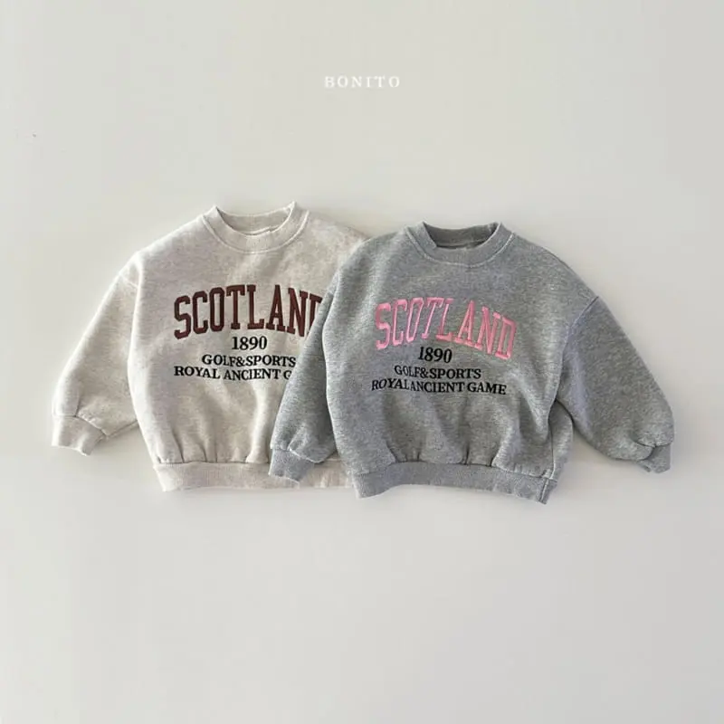 Bonito - Korean Baby Fashion - #babyootd - Scotland Sweatshirt