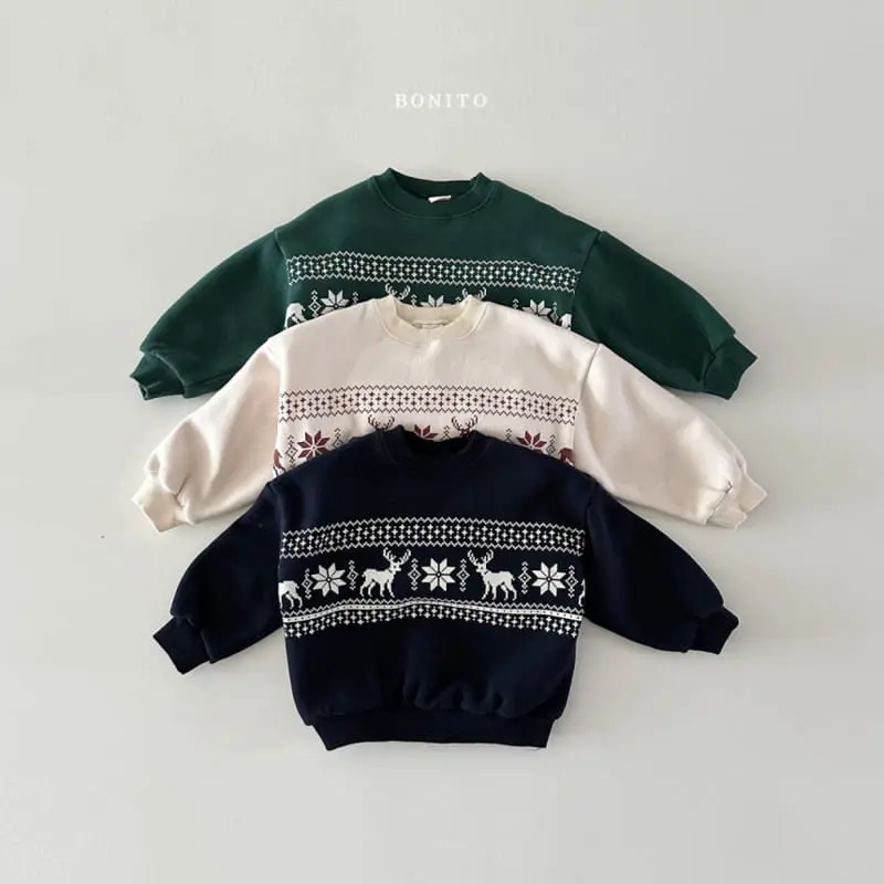 Bonito - Korean Baby Fashion - #babyootd - Deer Sweatshirt - 2