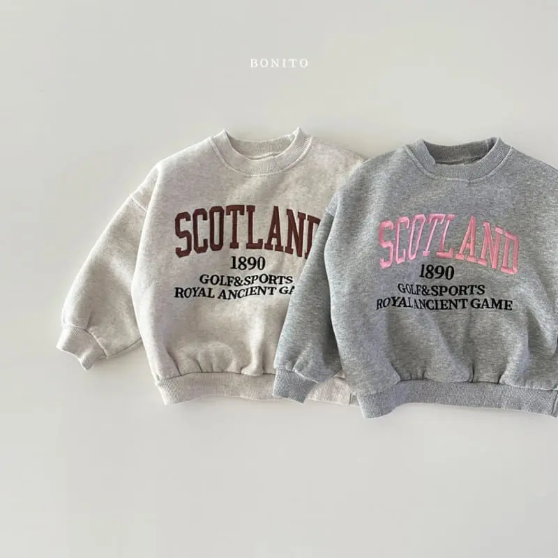 Bonito - Korean Baby Fashion - #babyoutfit - Scotland Sweatshirt - 2