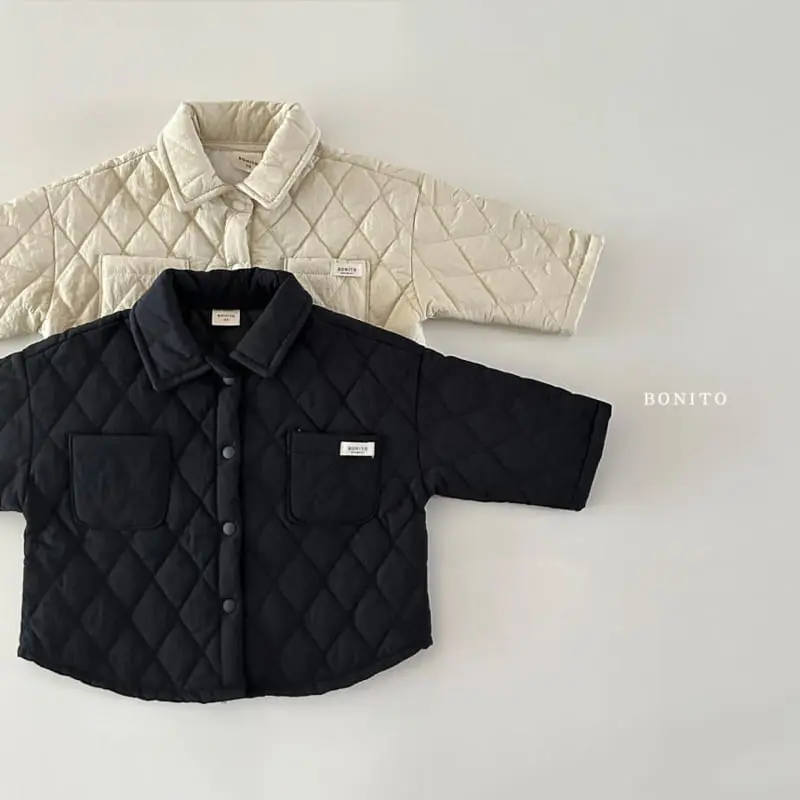 Bonito - Korean Baby Fashion - #babyoutfit - Quilting Shirt
