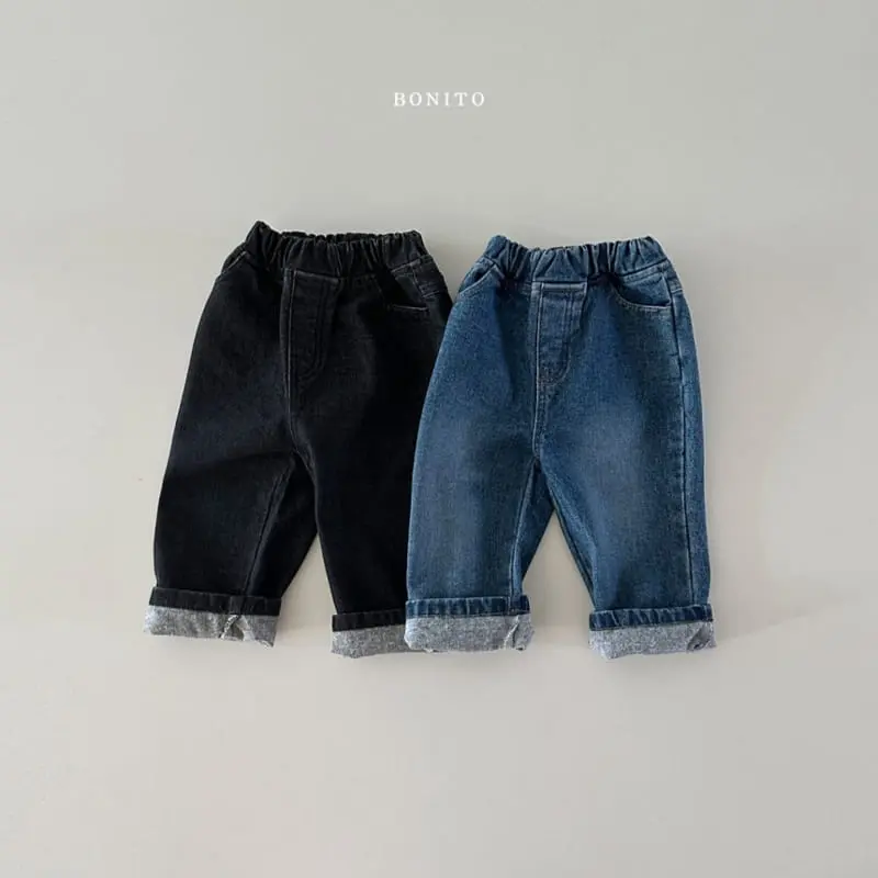 Bonito - Korean Baby Fashion - #onlinebabyboutique - Fleece Jeans - 2