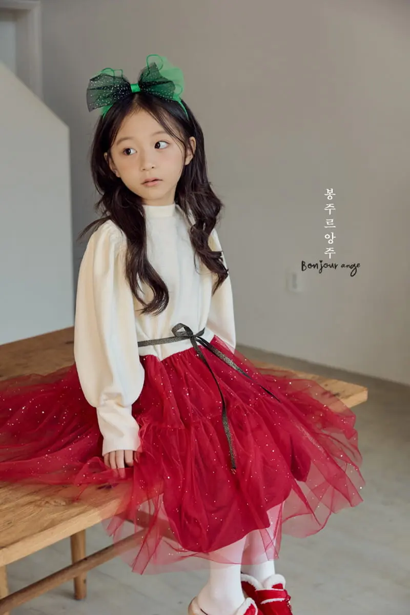 Bonjour Ange - Korean Children Fashion - #designkidswear - Christmas Bella One-piece - 11