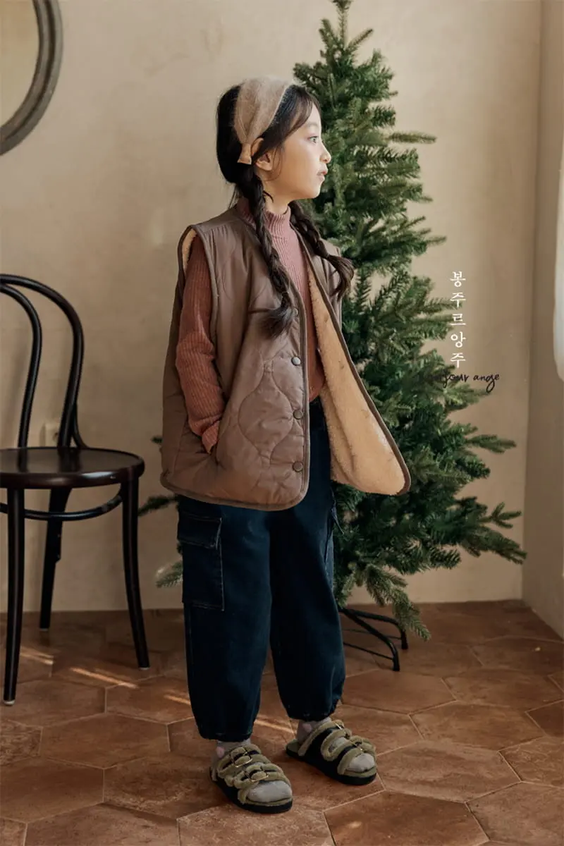 Bonjour Ange - Korean Children Fashion - #kidzfashiontrend - Reversible Ddoddo Vest - 5