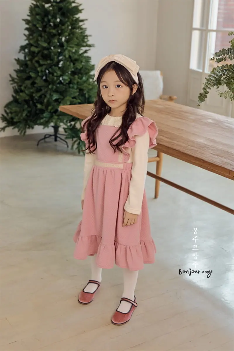 Bonjour Ange - Korean Children Fashion - #minifashionista - Flat Quilting One-piece - 2