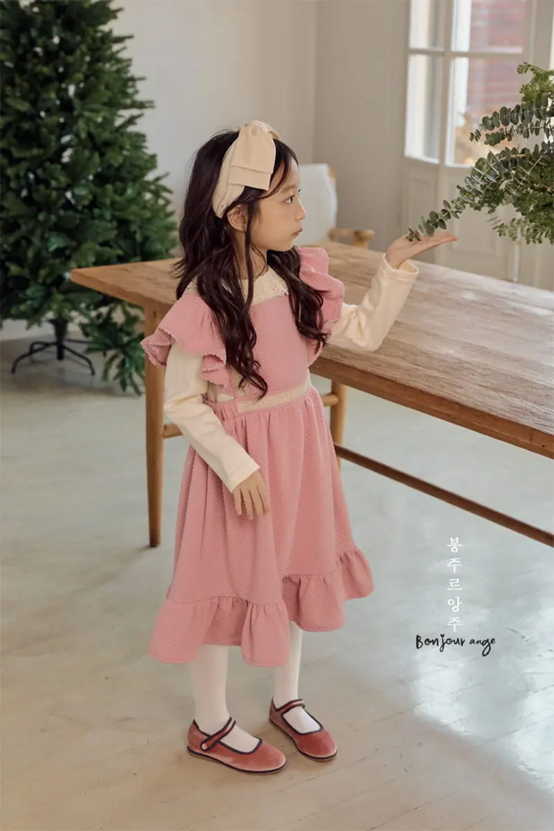 Bonjour Ange - Korean Children Fashion - #prettylittlegirls - Flat Quilting One-piece - 3