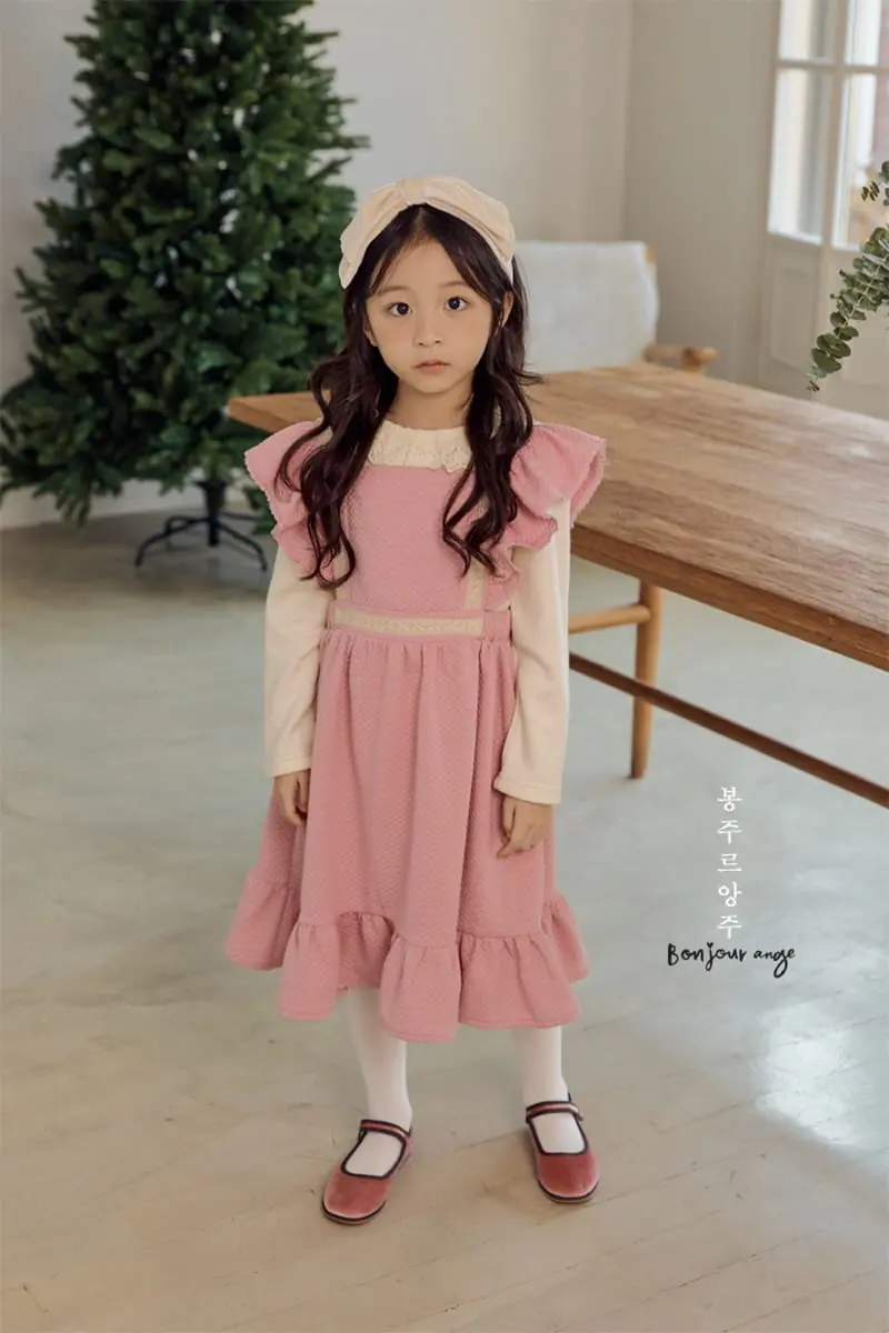 Bonjour Ange - Korean Children Fashion - #prettylittlegirls - Flat Quilting One-piece - 4