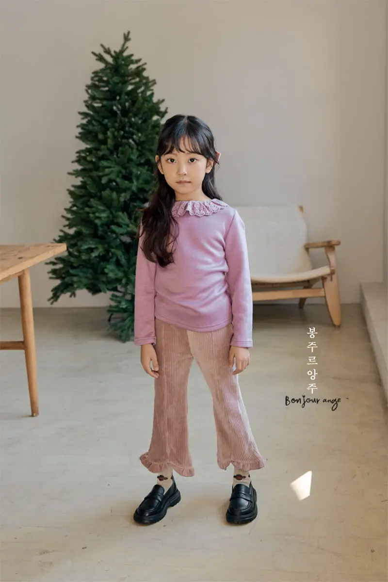 Bonjour Ange - Korean Children Fashion - #todddlerfashion - Mini Knit Tee