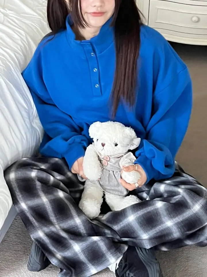 Bricklane - Korean Women Fashion - #momslook - High Button Sweatshirt - 4