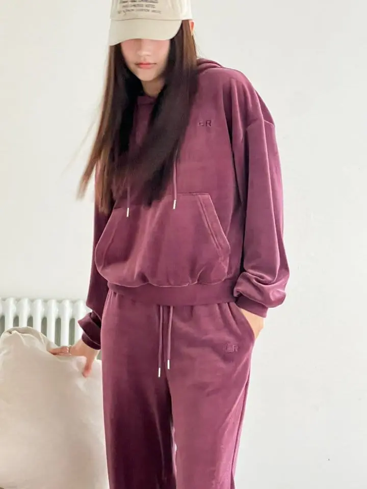 Bricklane - Korean Women Fashion - #momslook - Veloure Hoody - 5