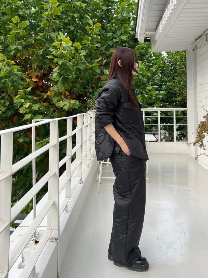 Bricklane - Korean Women Fashion - #momslook - Quilting Pants - 9