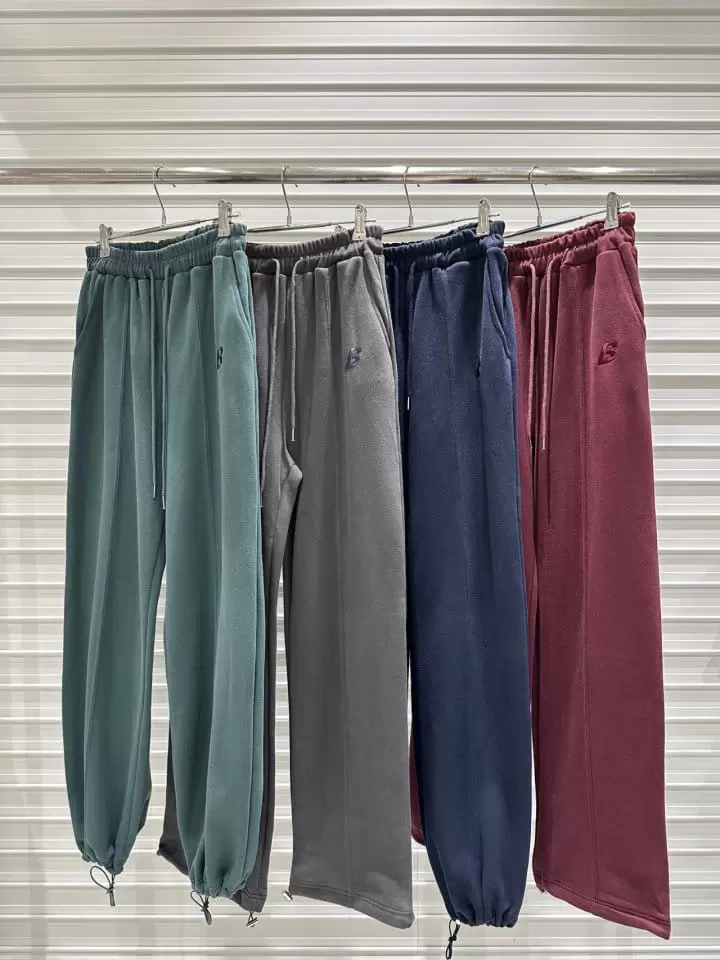 Bricklane - Korean Women Fashion - #momslook - B Logo Pants - 2