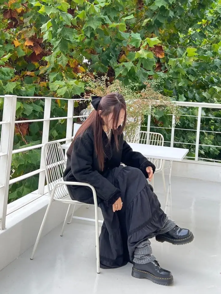 Bricklane - Korean Women Fashion - #momslook - Suede KangKang Skirt - 3