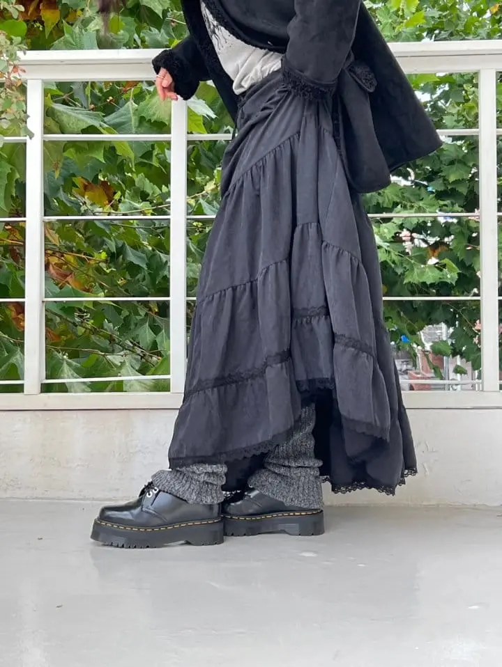 Bricklane - Korean Women Fashion - #momslook - Suede KangKang Skirt - 5