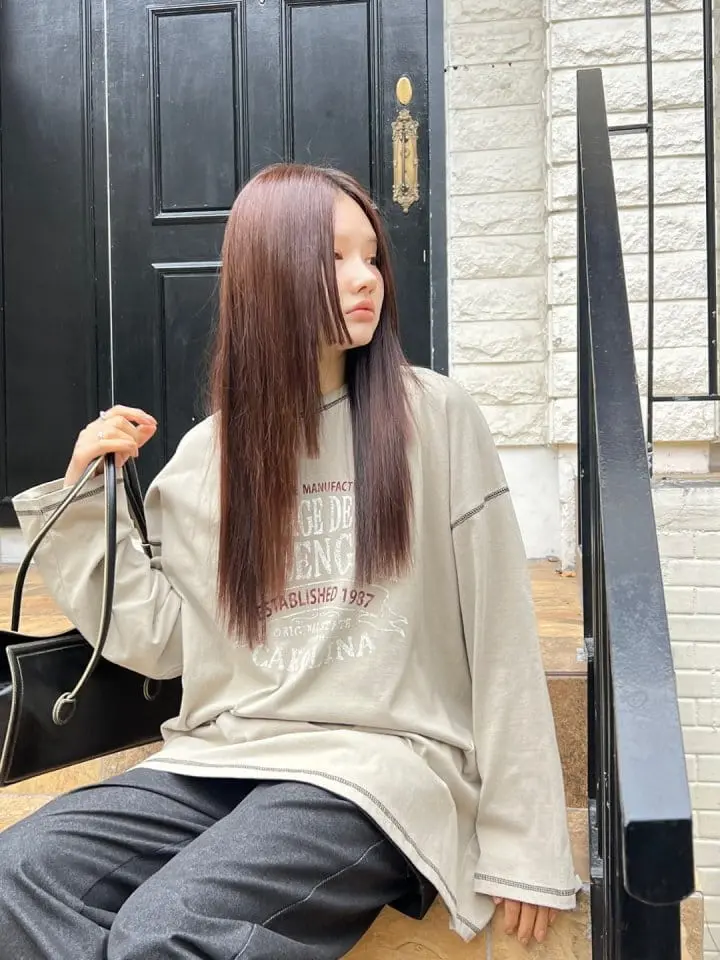 Bricklane - Korean Women Fashion - #momslook - Vintage Paint Tee - 10