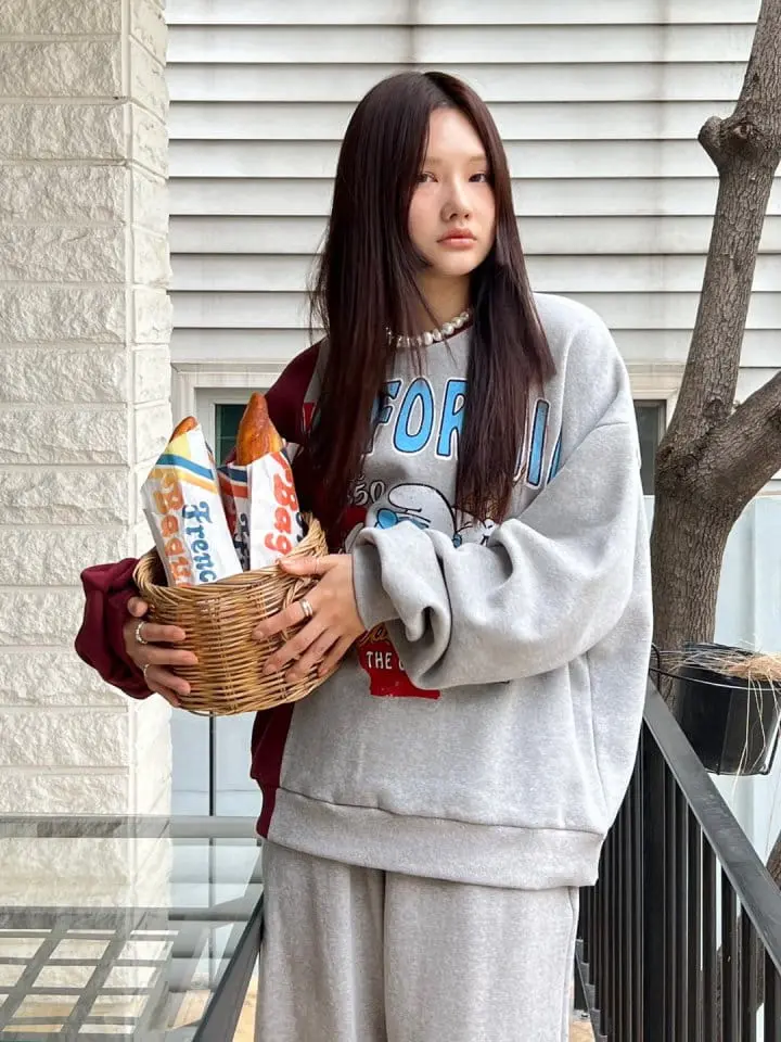 Bricklane - Korean Women Fashion - #momslook - Smurf Slit Sweatshirt - 11