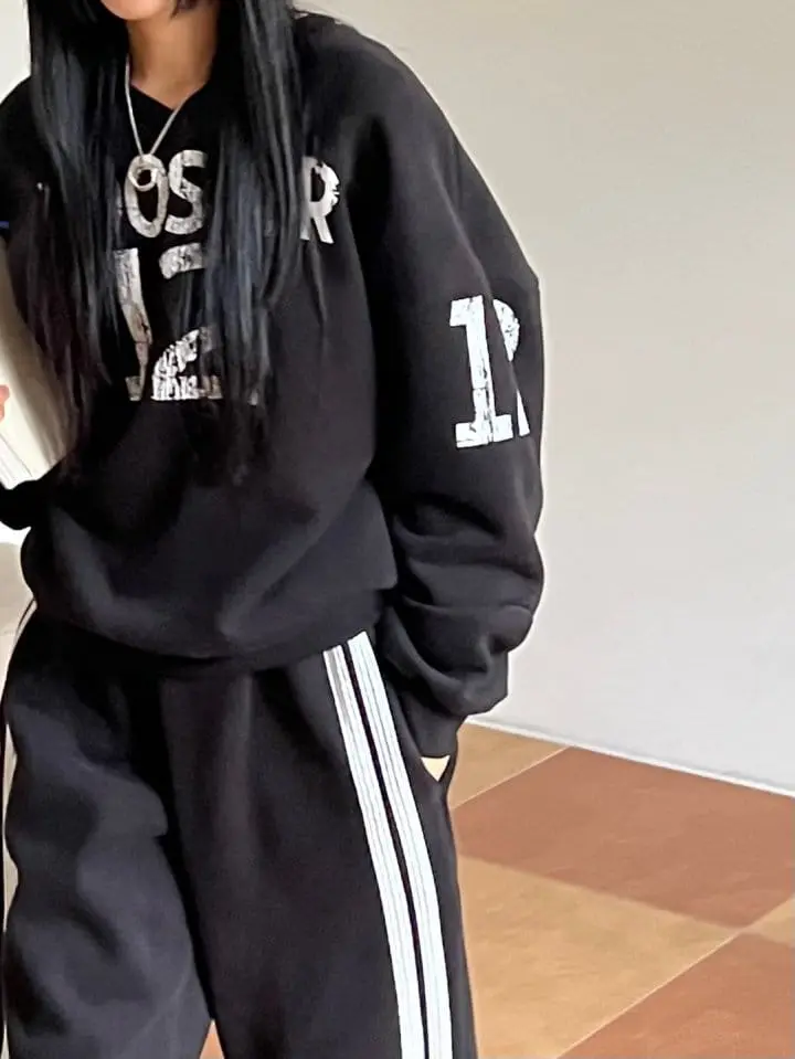 Bricklane - Korean Women Fashion - #momslook - Wooster V Sweatshirt - 8