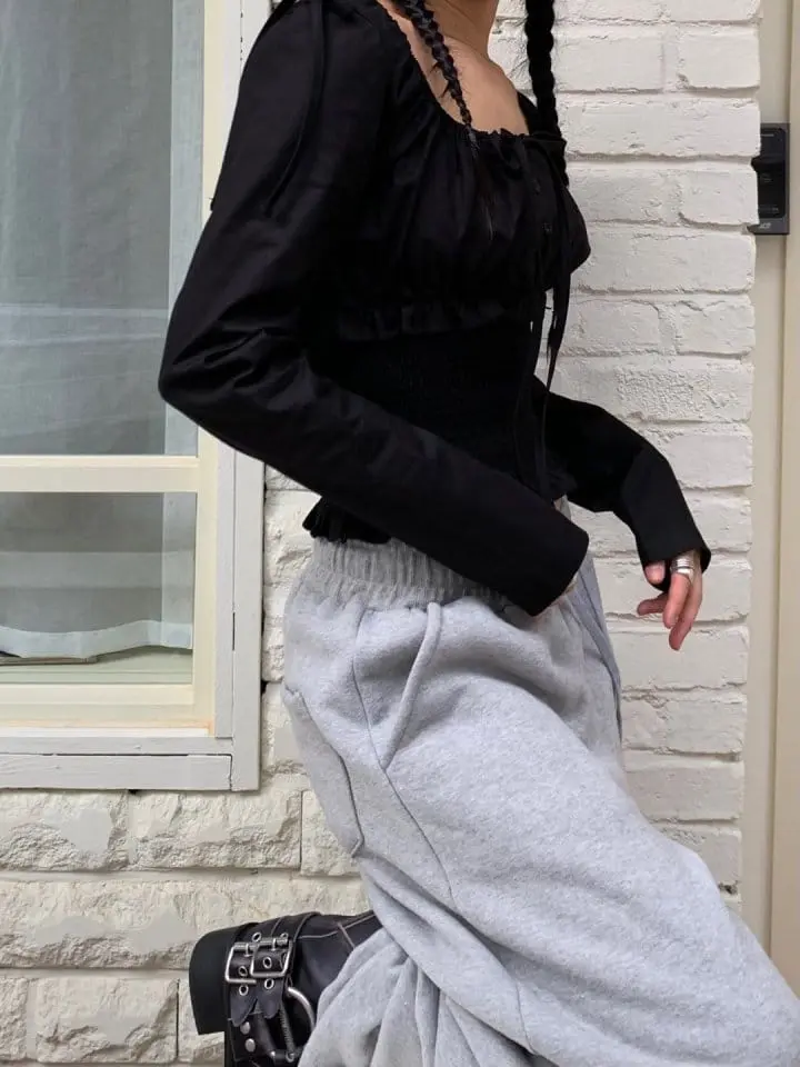 Bricklane - Korean Women Fashion - #restrostyle - Smocked Blouse - 2