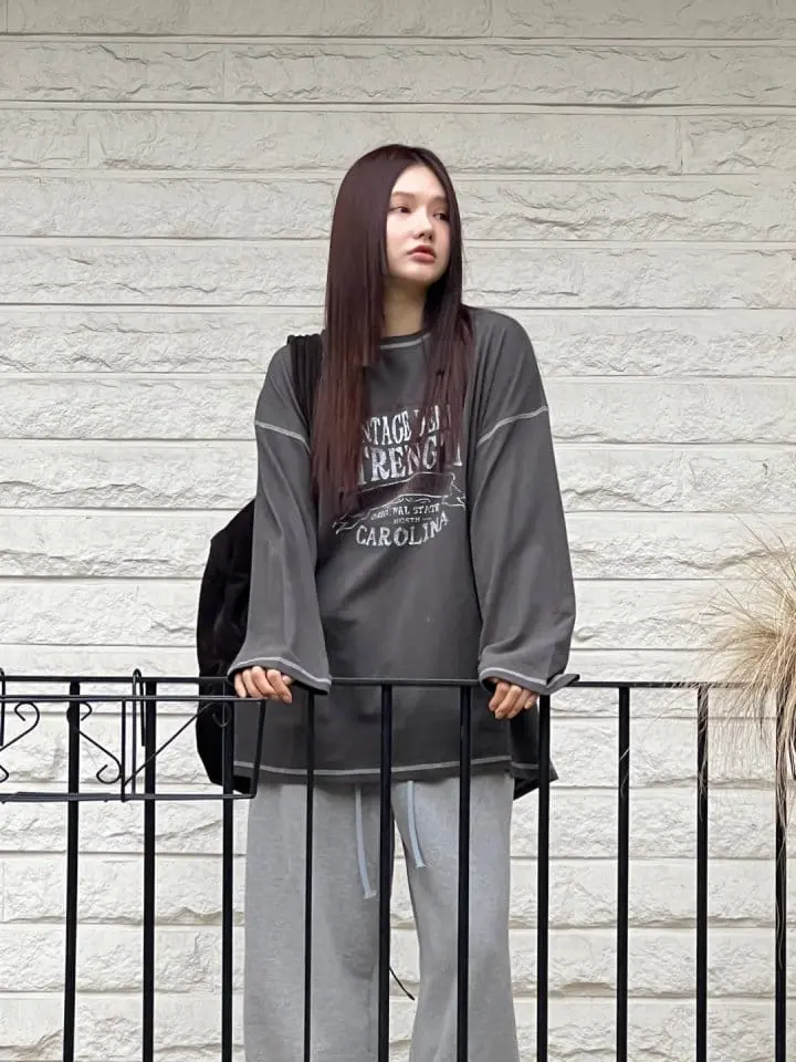 Bricklane - Korean Women Fashion - #shopsmall - Vintage Paint Tee - 5