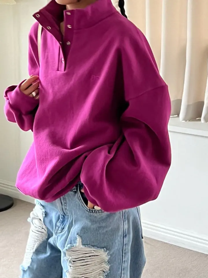 Bricklane - Korean Women Fashion - #vintageinspired - High Button Sweatshirt - 7