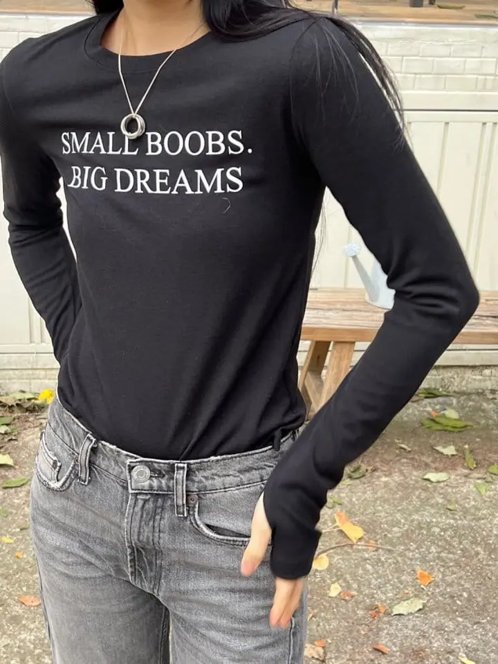 Bricklane - Korean Women Fashion - #vintageinspired - Small Warmer Tee