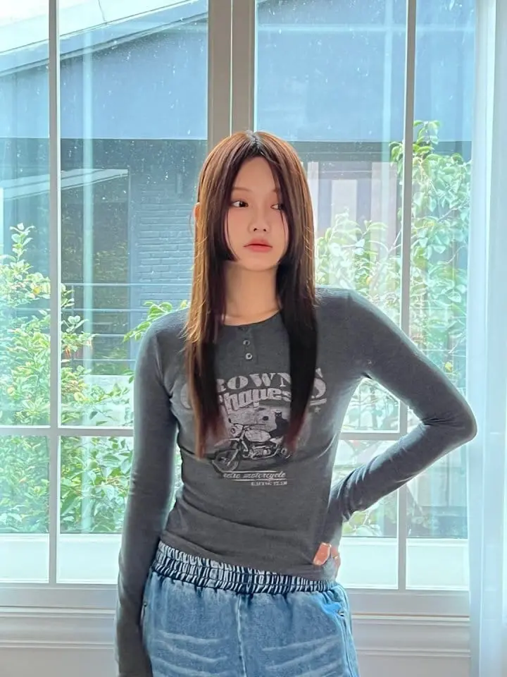 Bricklane - Korean Women Fashion - #womensfashion - Rib Crown Tee - 8