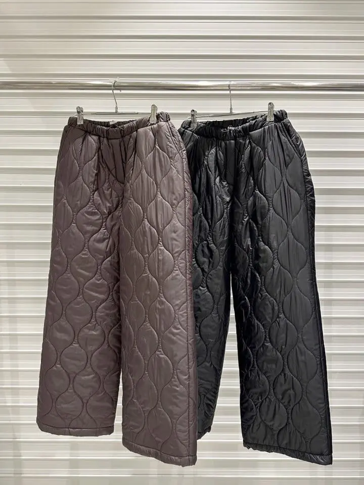 Bricklane - Korean Women Fashion - #womensfashion - Quilting Pants - 2