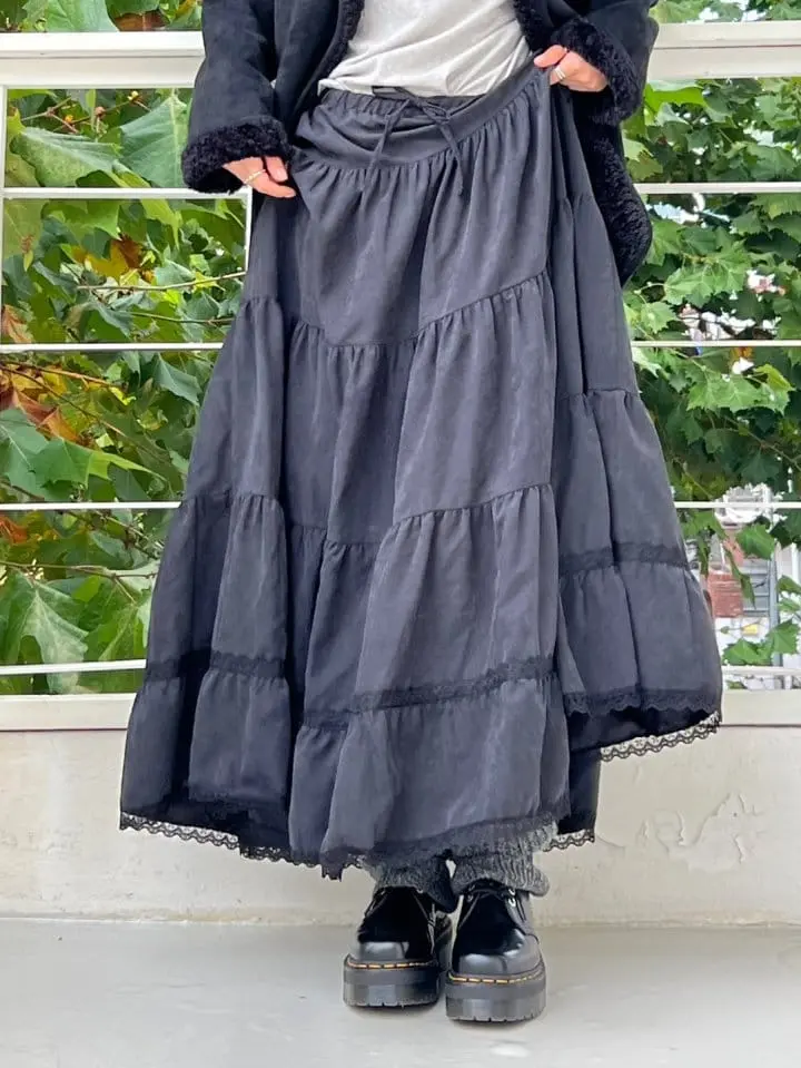 Bricklane - Korean Women Fashion - #womensfashion - Suede KangKang Skirt - 6