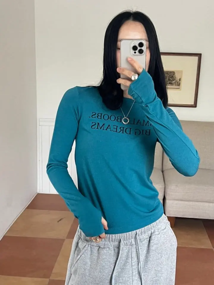 Bricklane - Korean Women Fashion - #womensfashion - Small Warmer Tee - 10
