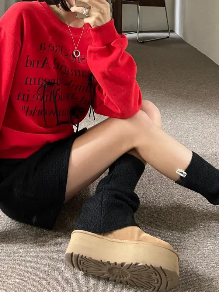 Bricklane - Korean Women Fashion - #womensfashion - Bookle Skirt Warmer Set - 9