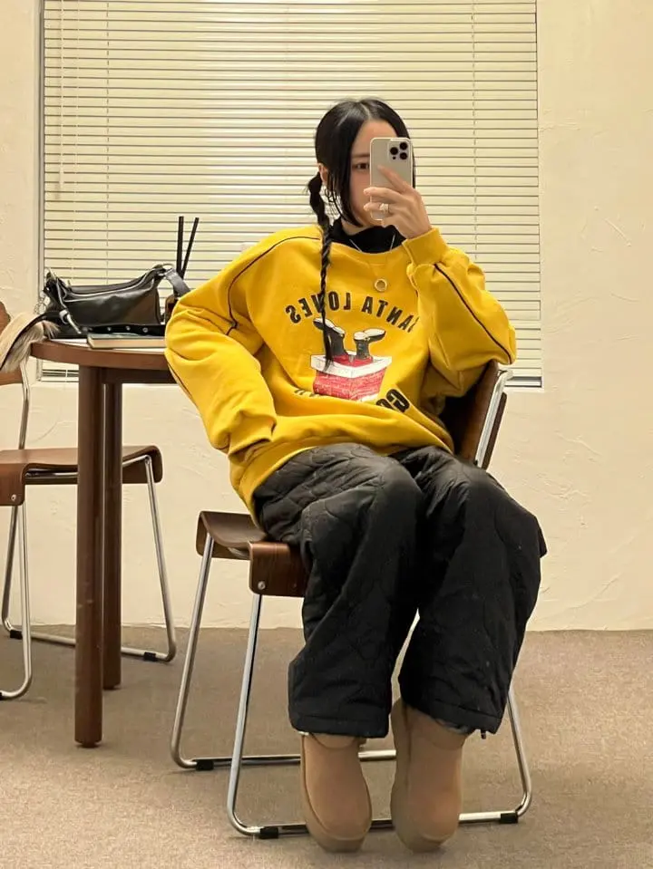 Bricklane - Korean Women Fashion - #womensfashion - Stack Fleece Sweatshirt - 6