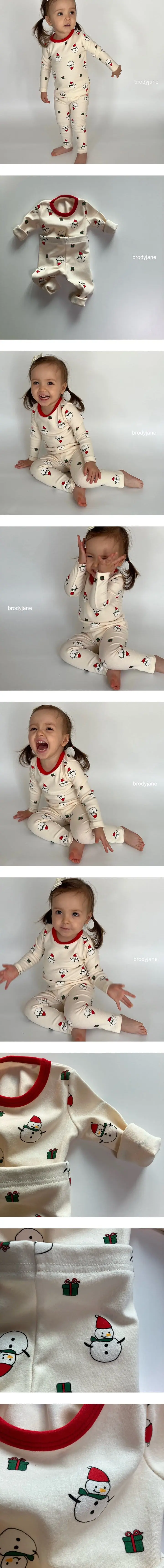 Brody Jane - Korean Children Fashion - #kidsshorts - Snowman Set Bebe