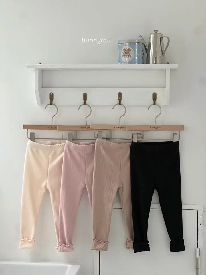 Bunnytail - Korean Children Fashion - #designkidswear - Velvet Fleece Leggings - 2