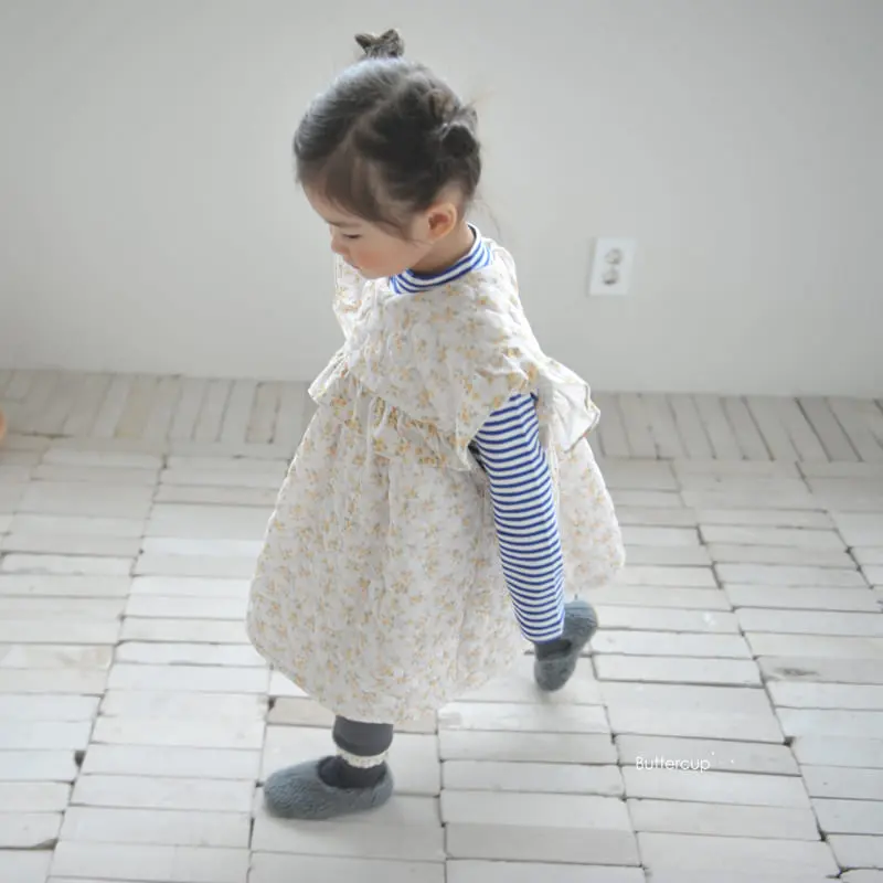 Buttercup - Korean Children Fashion - #childofig - Big Colllar Flower One-piece - 3