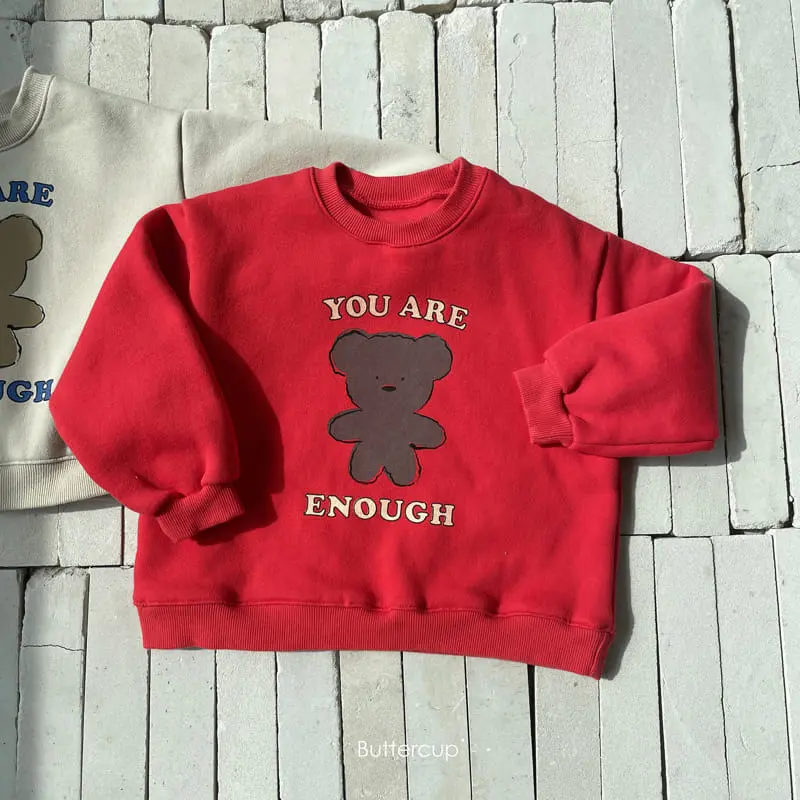 Buttercup - Korean Children Fashion - #designkidswear - Enough Bear Sweatshirt