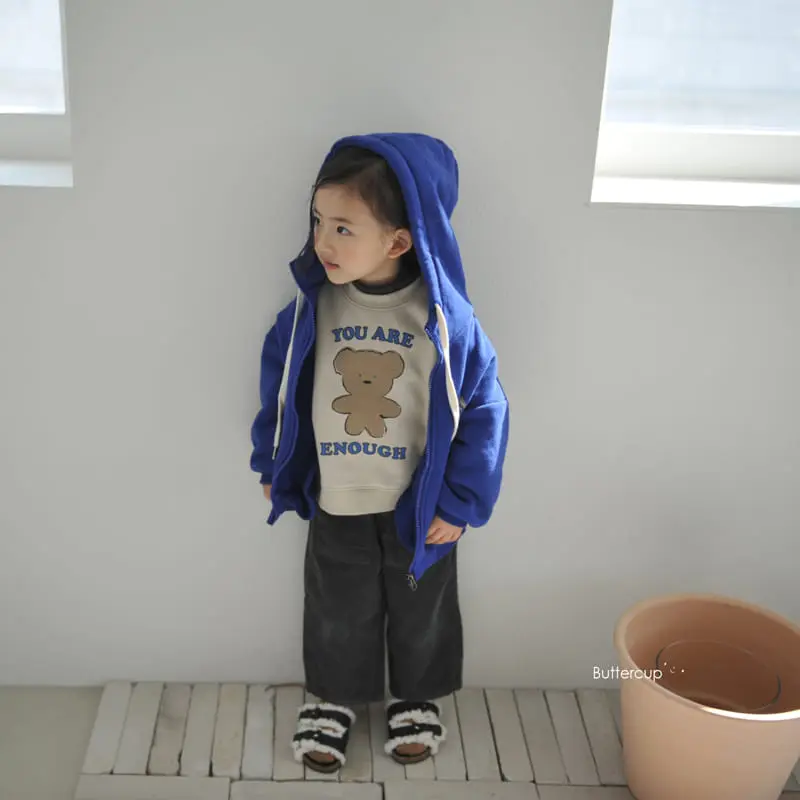Buttercup - Korean Children Fashion - #kidzfashiontrend - Enough Bear Sweatshirt - 6