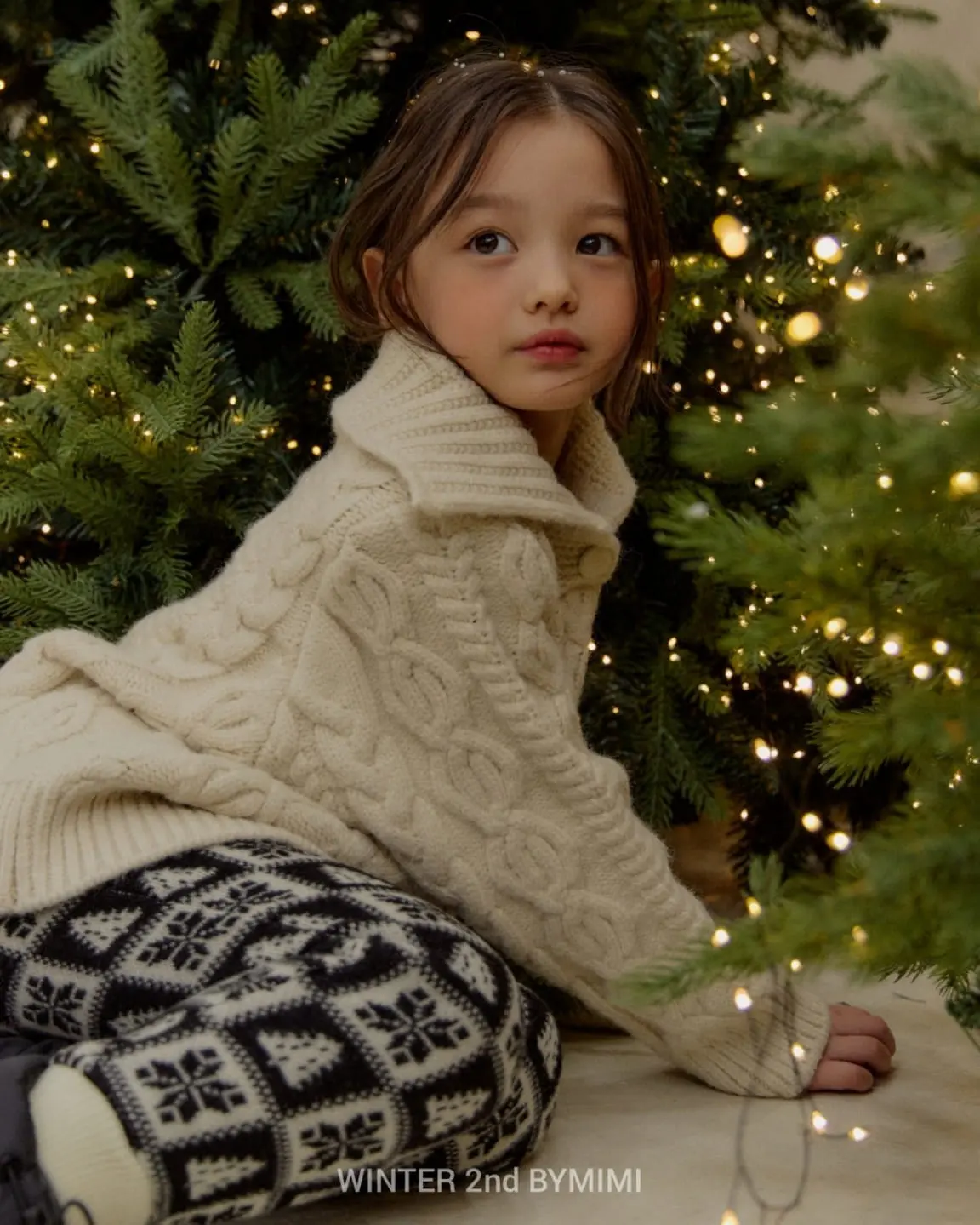 Bymimi - Korean Children Fashion - #childofig - Cream Bread Knit - 7