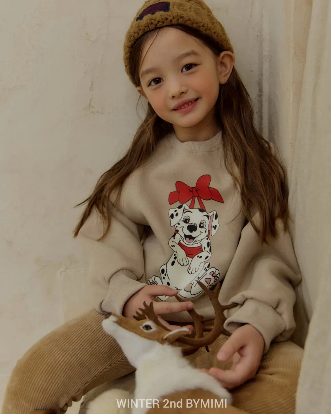 Bymimi - Korean Children Fashion - #todddlerfashion - Ribbon Pigment Sweatshirt - 2