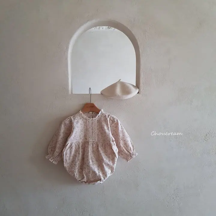 Choucream - Korean Baby Fashion - #babyboutique - Elf Flower Lace Bodysuit - 3