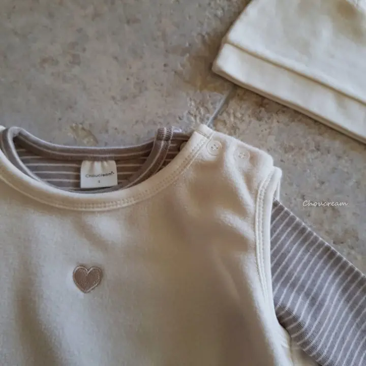 Choucream - Korean Baby Fashion - #babyboutique - Cozy Vest Bodysuit - 3