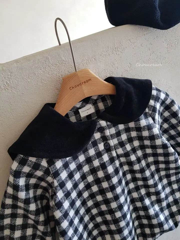 Choucream - Korean Baby Fashion - #babyboutiqueclothing - Check Sailor Bodysuit - 9