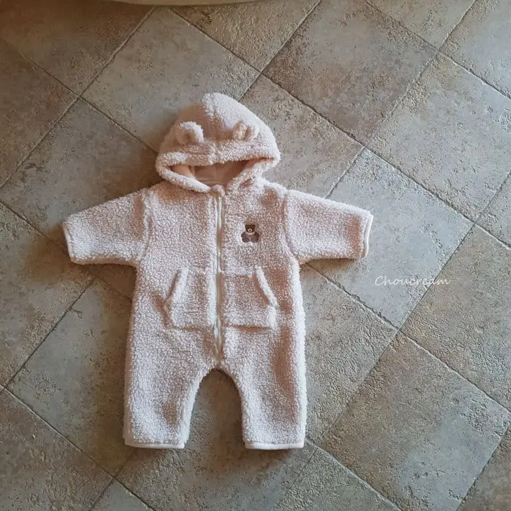 Choucream - Korean Baby Fashion - #babyboutiqueclothing - Bbogle Bear Bodysuit - 6