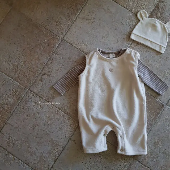 Choucream - Korean Baby Fashion - #babyboutiqueclothing - Cozy Vest Bodysuit - 5