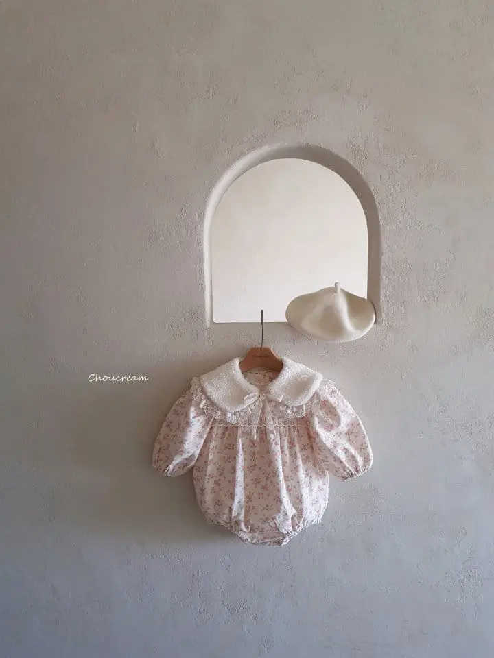 Choucream - Korean Baby Fashion - #babyfashion - Floral Lace Bodysuit - 7