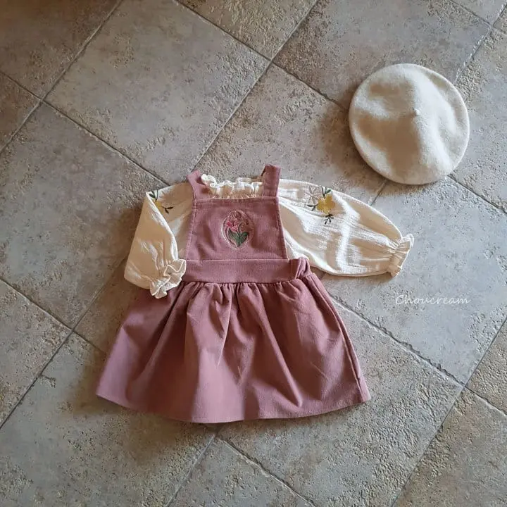 Choucream - Korean Baby Fashion - #babygirlfashion - Lora Dungarees One-piece - 8