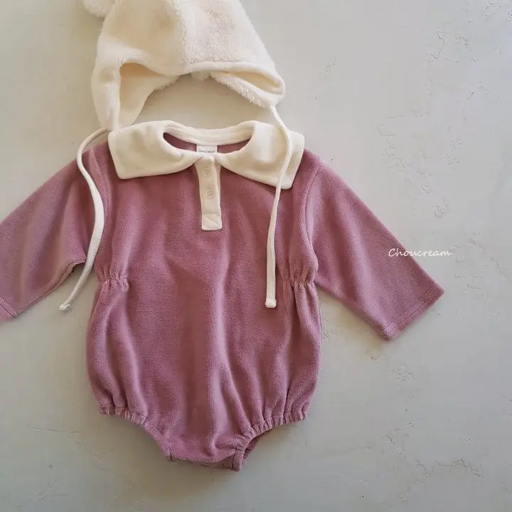 Choucream - Korean Baby Fashion - #babylifestyle - Veloure Sailor Bodysuit - 2