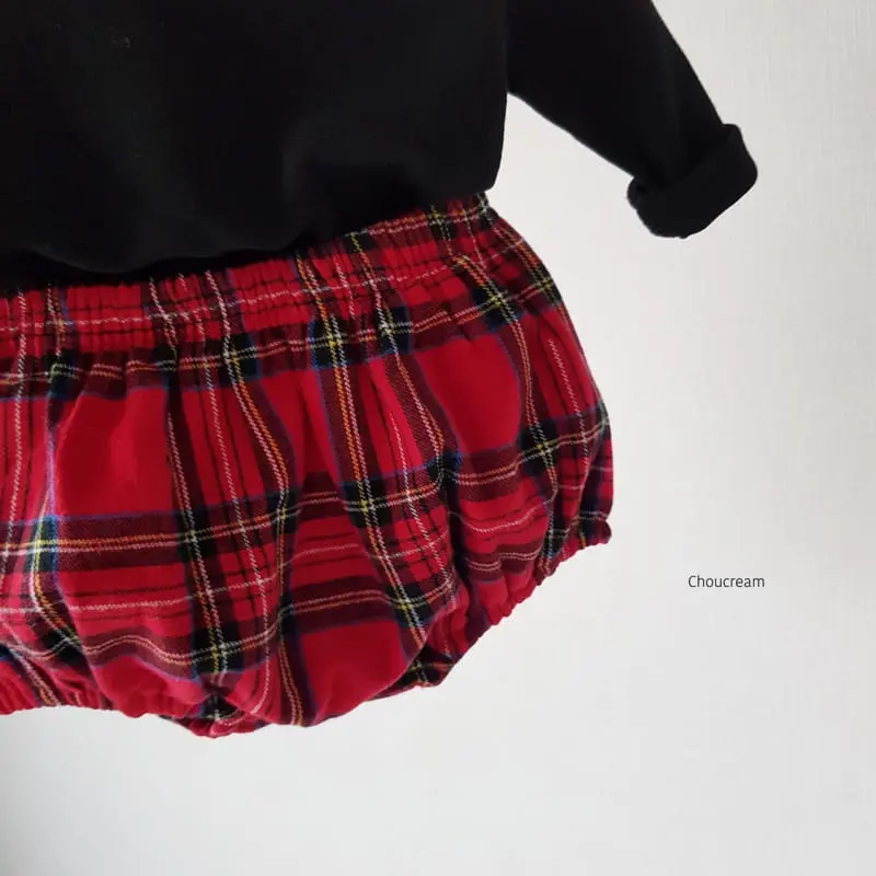 Choucream - Korean Baby Fashion - #babylifestyle - Tatan Check Bloomer - 7