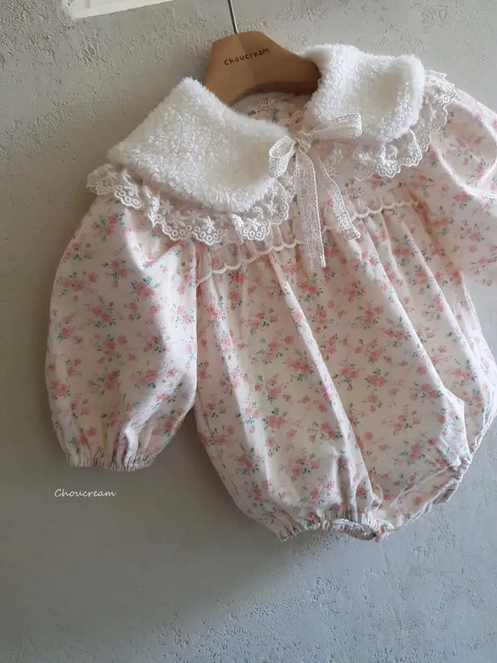 Choucream - Korean Baby Fashion - #babyoninstagram - Floral Lace Bodysuit - 11