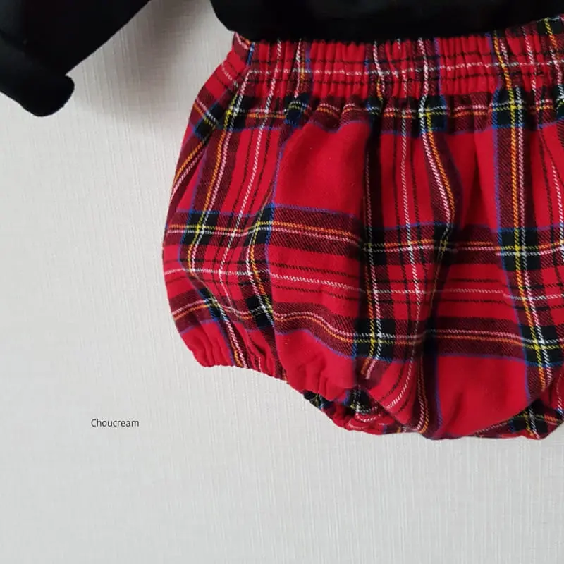 Choucream - Korean Baby Fashion - #babyoninstagram - Tatan Check Bloomer - 8