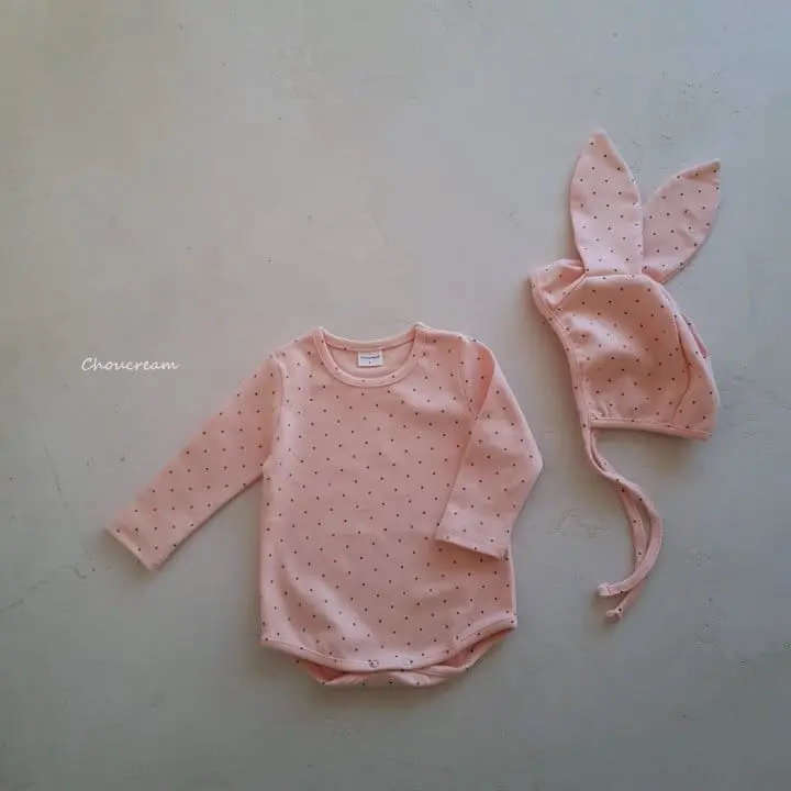 Choucream - Korean Baby Fashion - #babyoutfit - Winter Rabbit Bonnet bOdysuit SET - 11