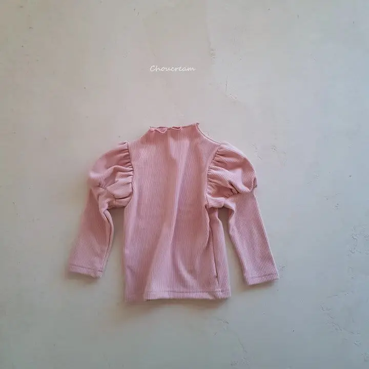 Choucream - Korean Baby Fashion - #babyoutfit - Puff Half Neck Tee - 10